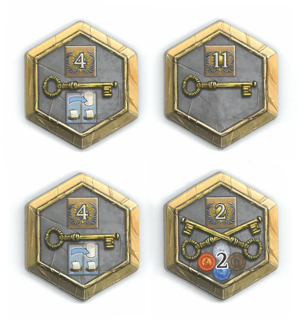 Terra Mystica: 4 Town Tiles