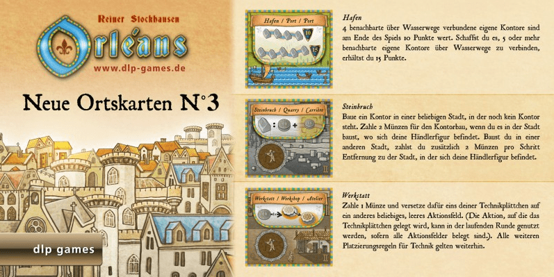 Orléans: Neue Ortskarten N°3
