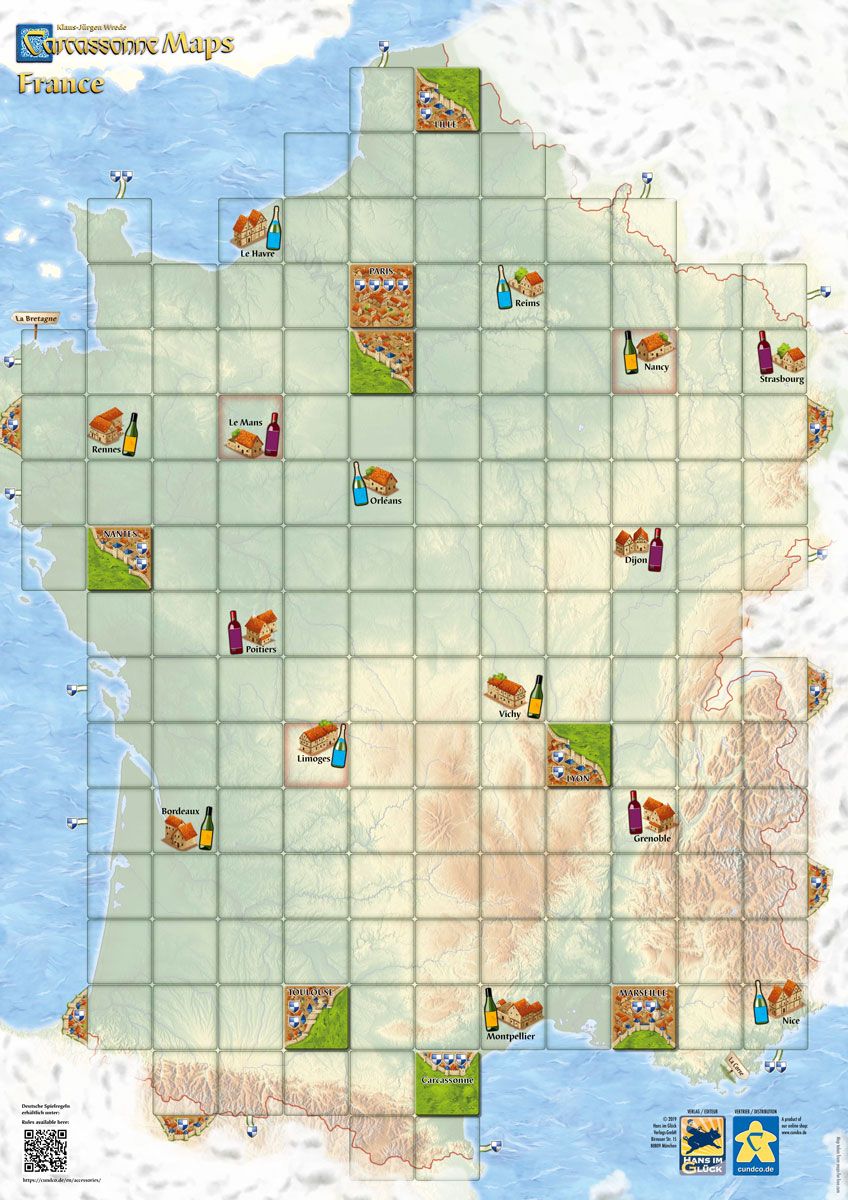 Carcassonne Maps: France