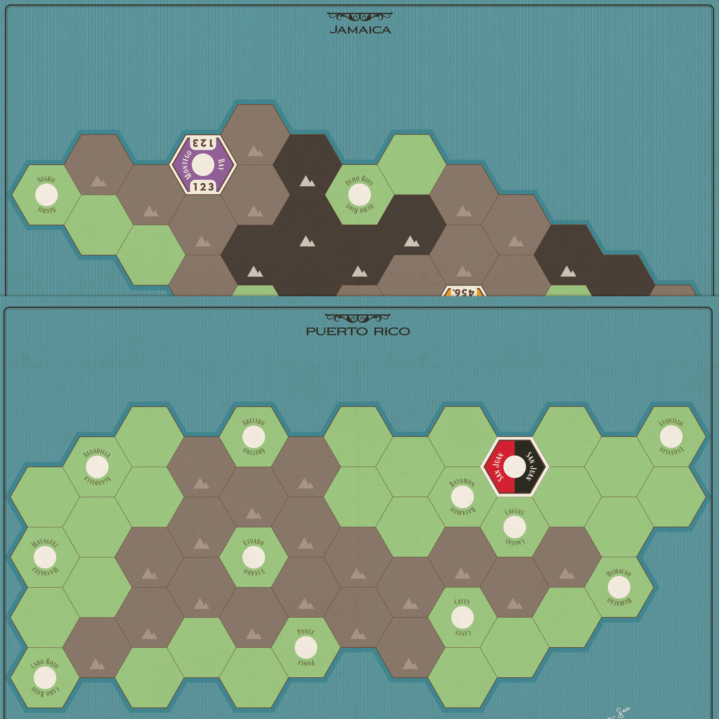 Age of Steam Expansion: Jamaica / Puerto Rico