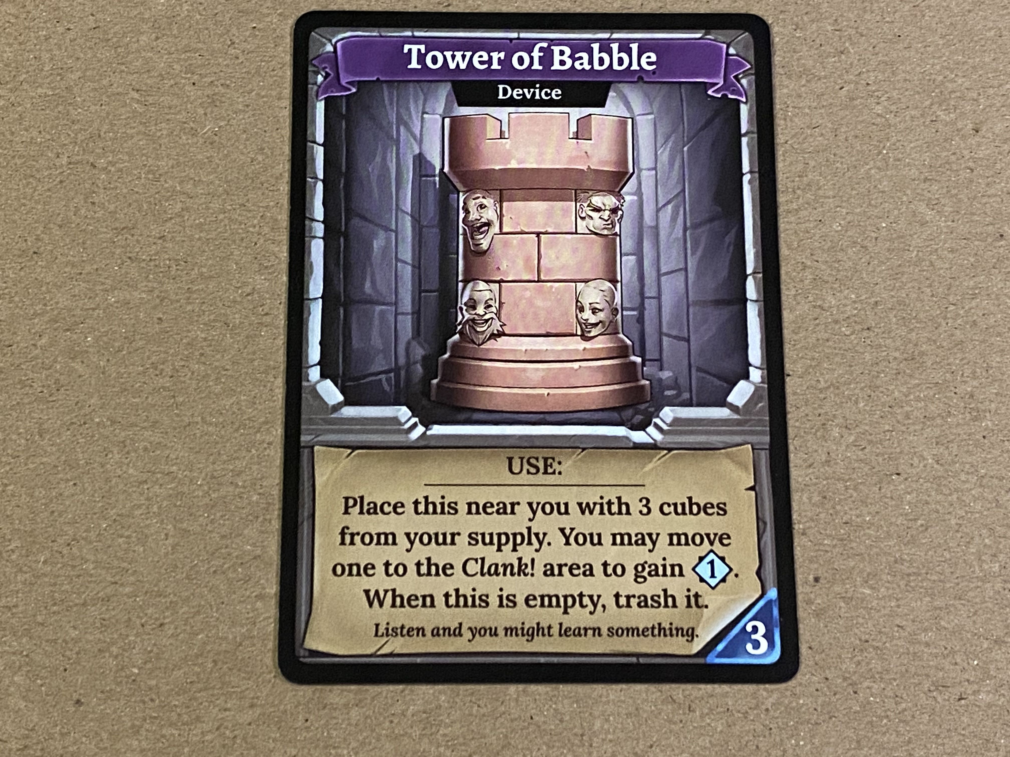 Clank!: Tower of Babble Promo Card
