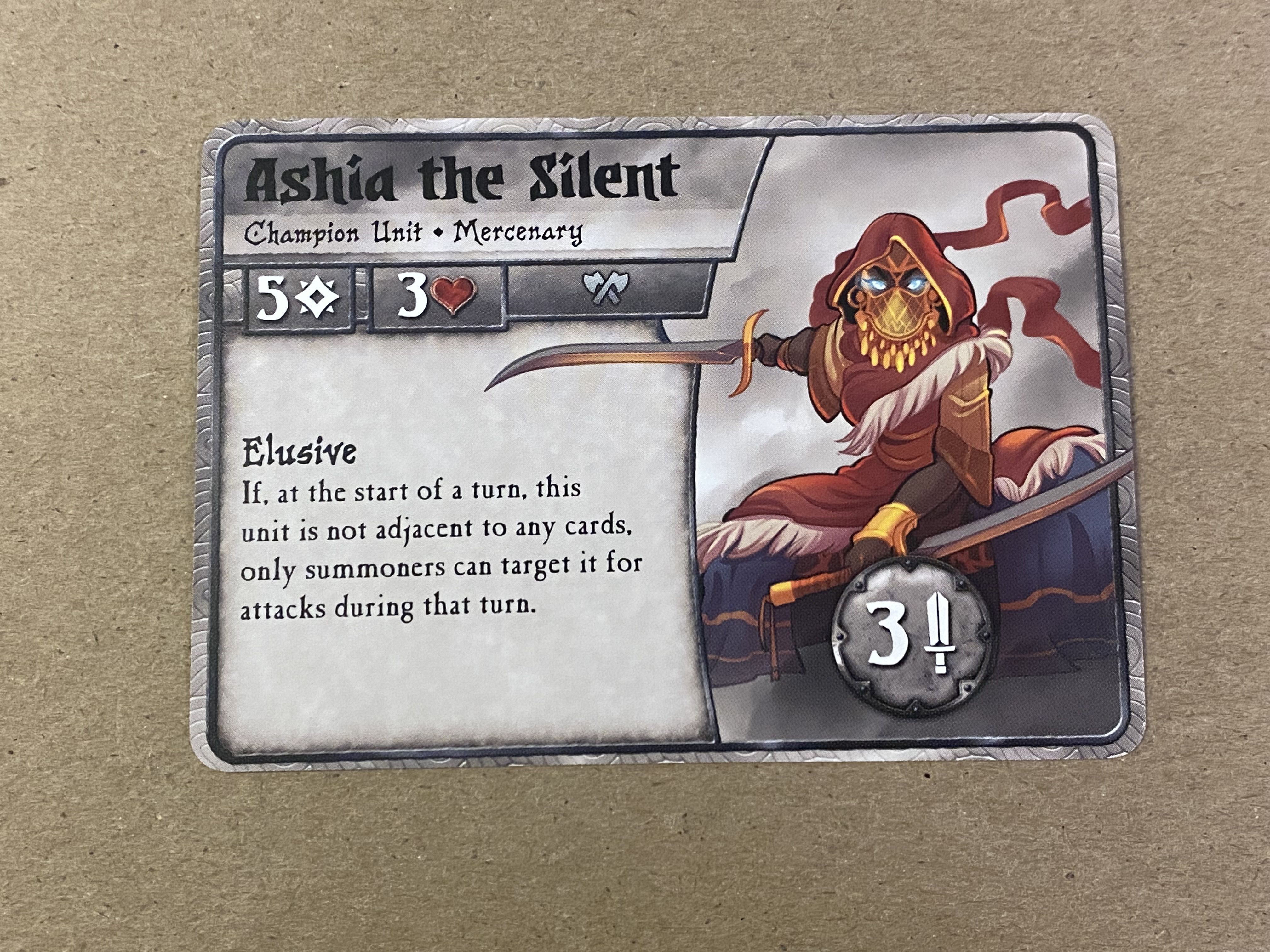 Summoner Wars (Second Edition): Ashia the Silent Promo Card
