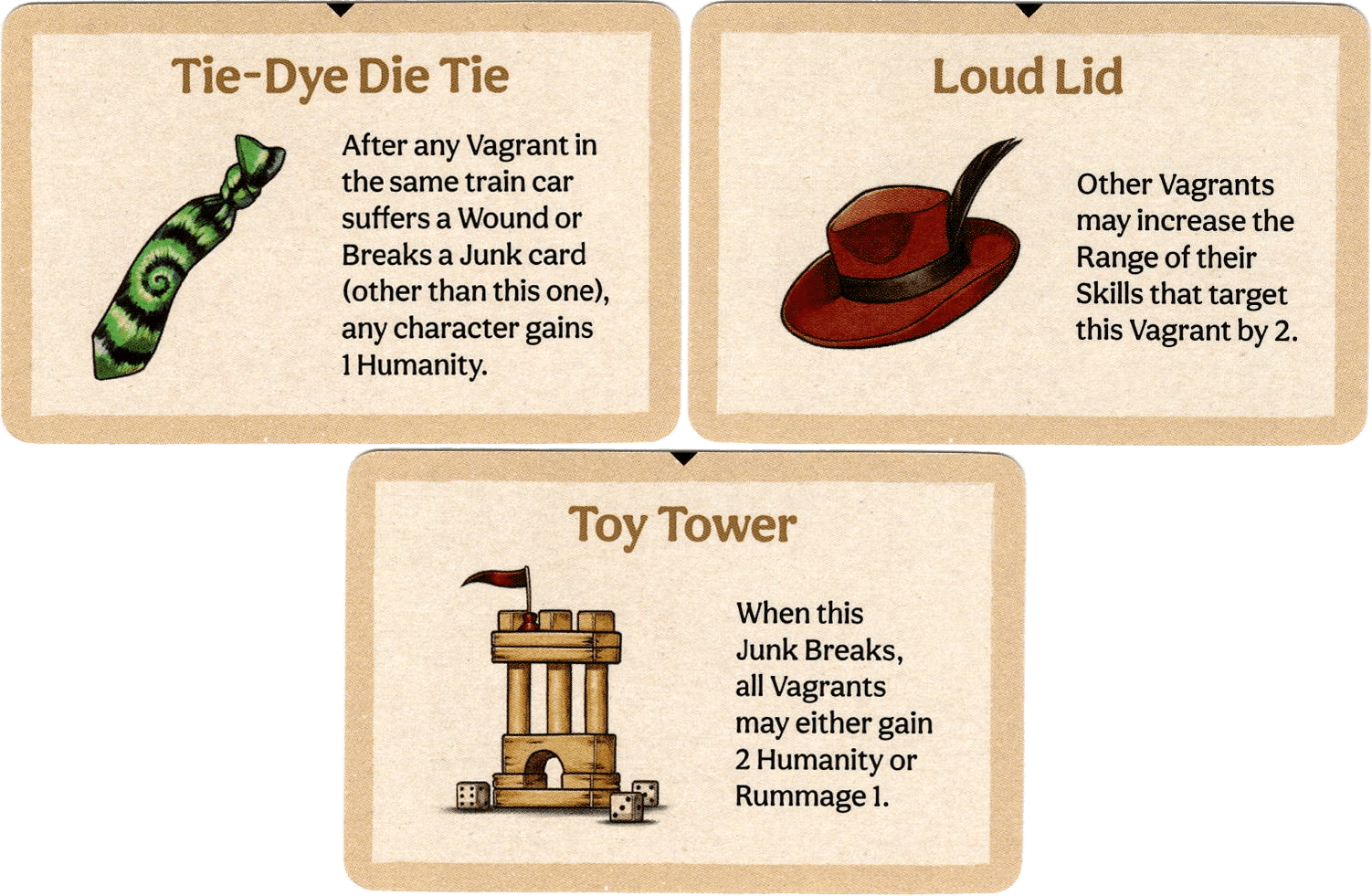 Vagrantsong: Dice Tower 2022 Promo Cards