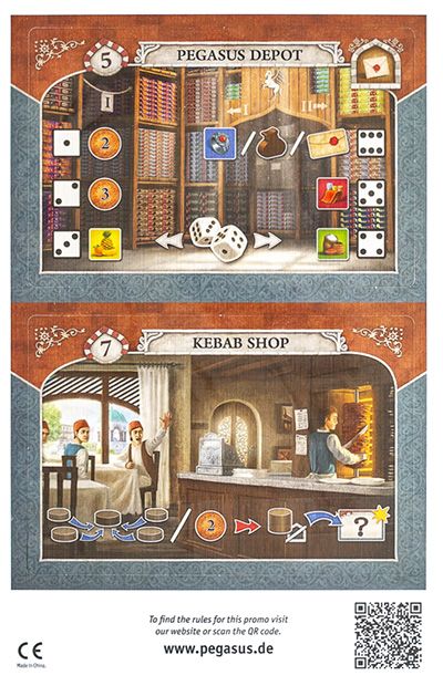 Istanbul: Pegasus Depot & Kebab Shop Mini Expansions