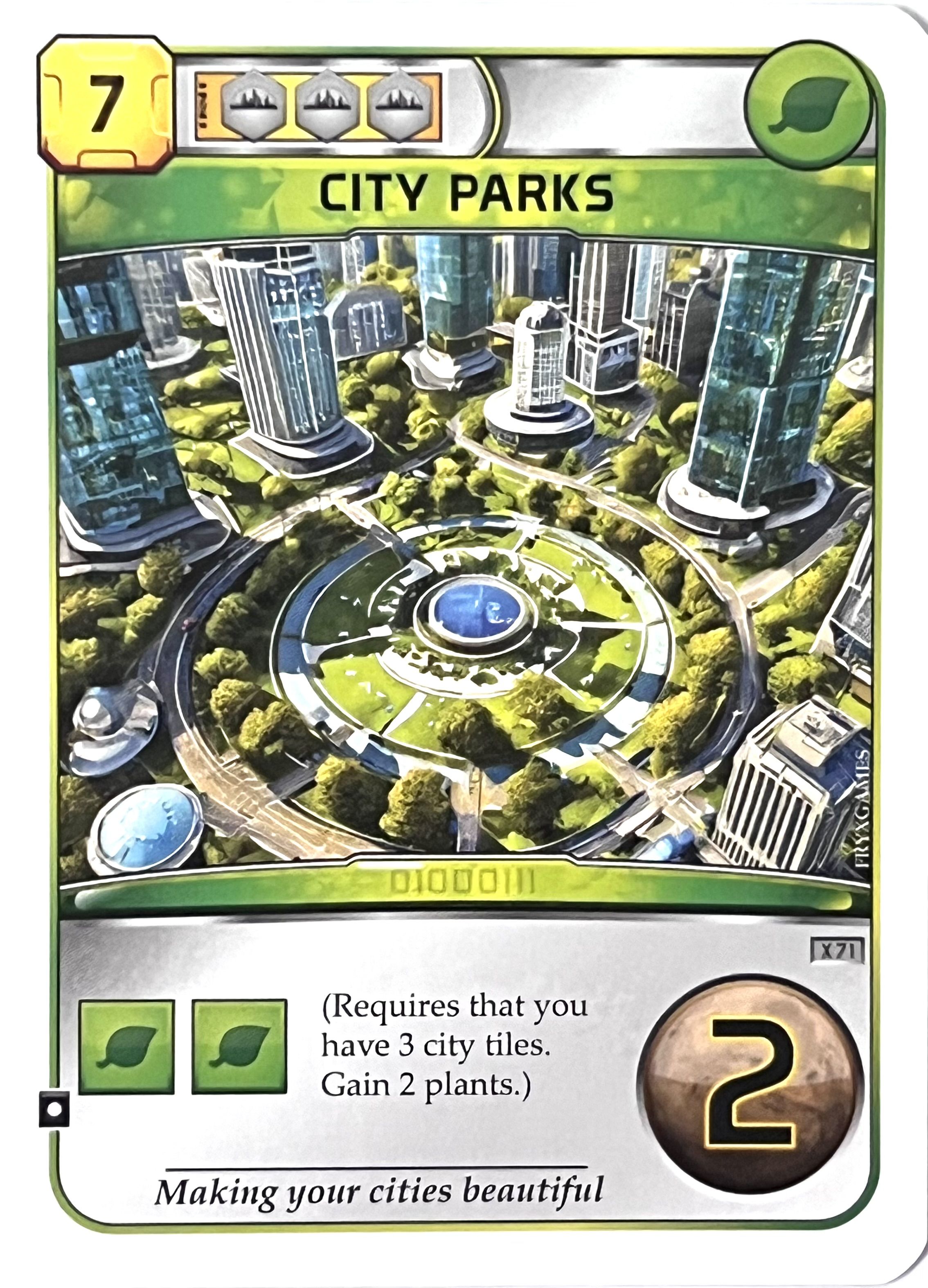 Terraforming Mars: City Parks Promo Card
