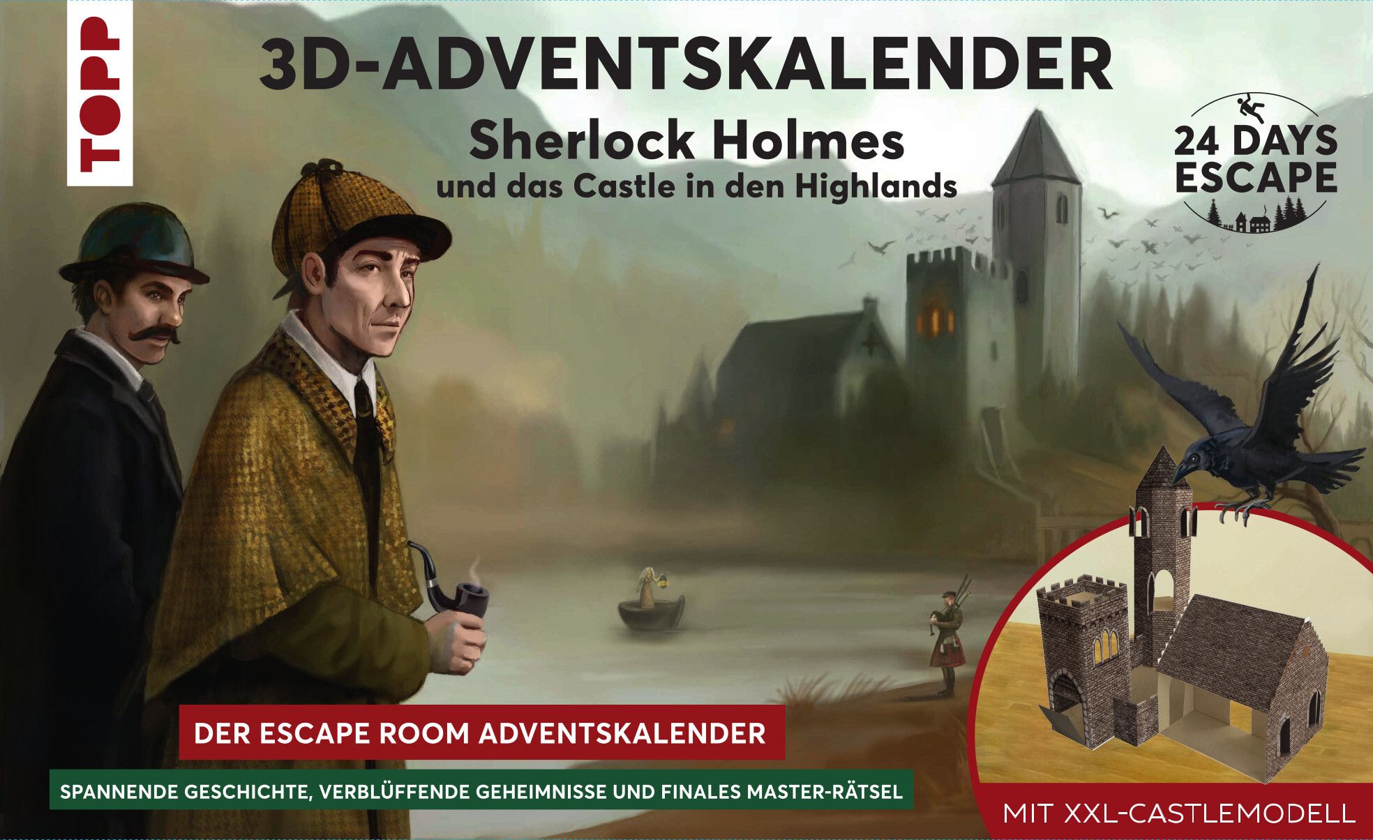 24 Days Escape: 3D Adventskalender – Sherlock Holmes und das Castle in den Highlands