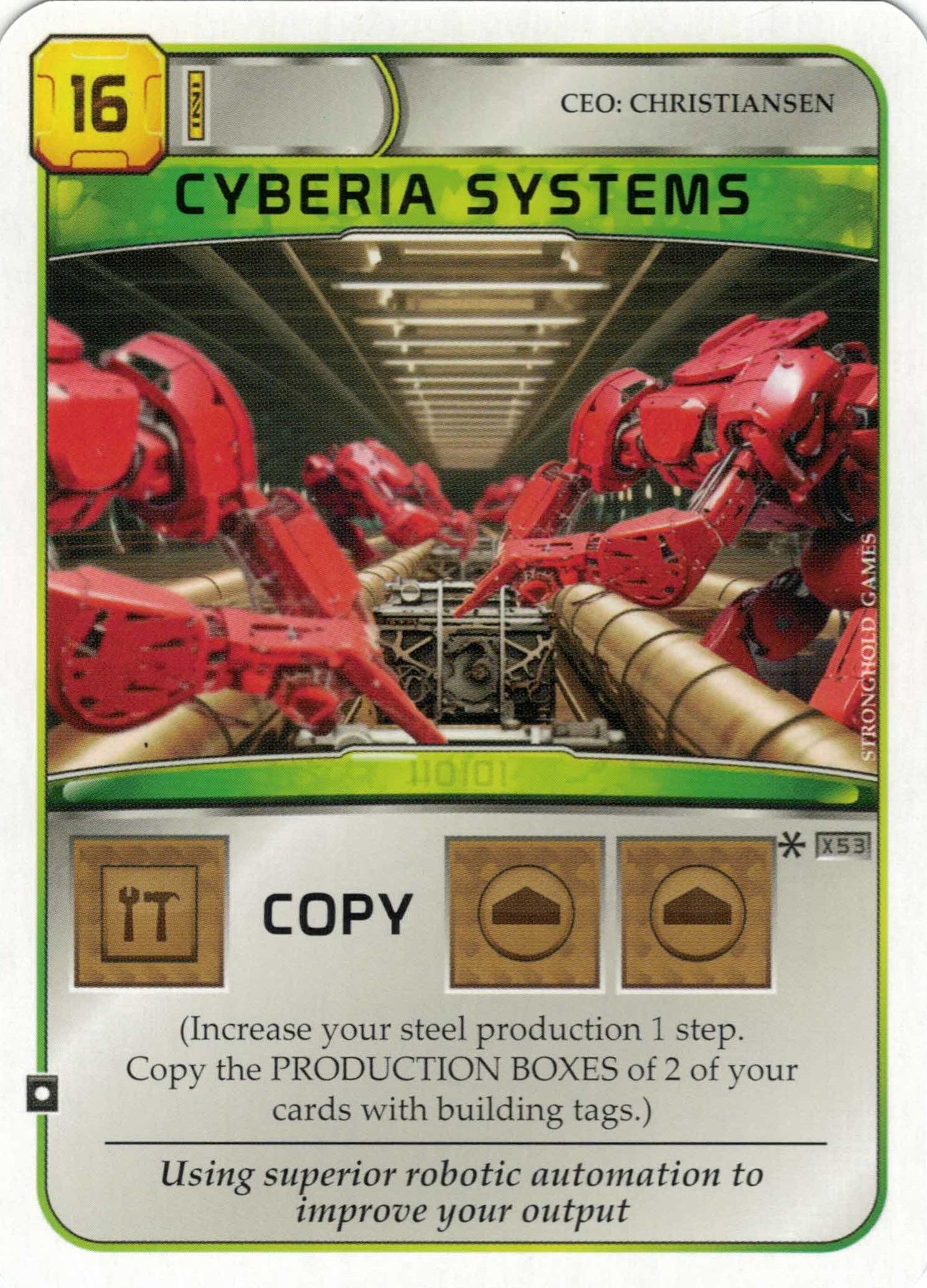 Terraforming Mars: Cyberia Systems Promo Card