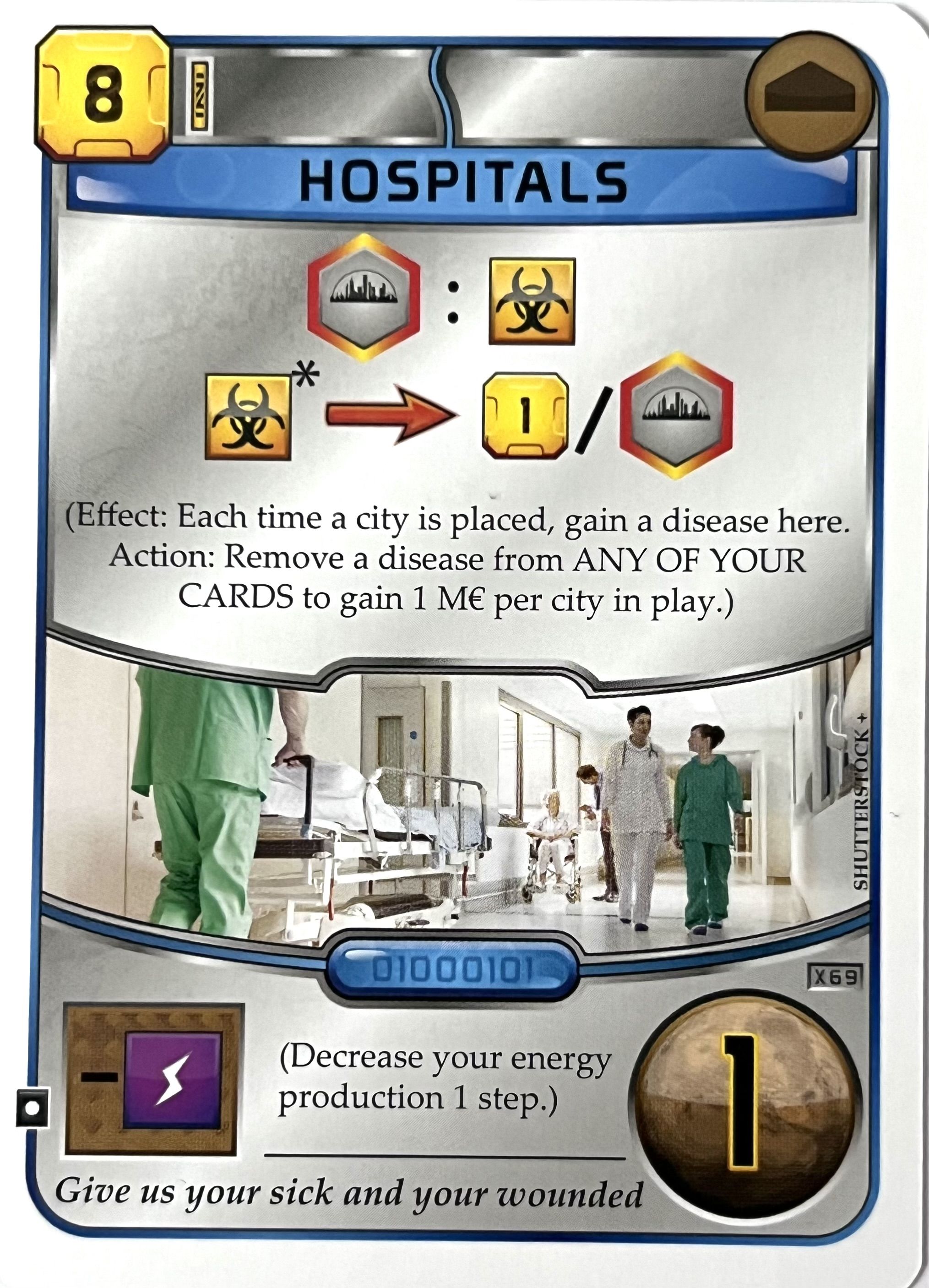 Terraforming Mars: Hospitals Promo Card