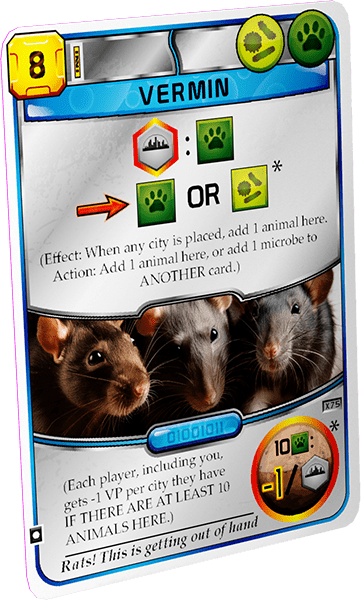 Terraforming Mars: Vermin Promo Card